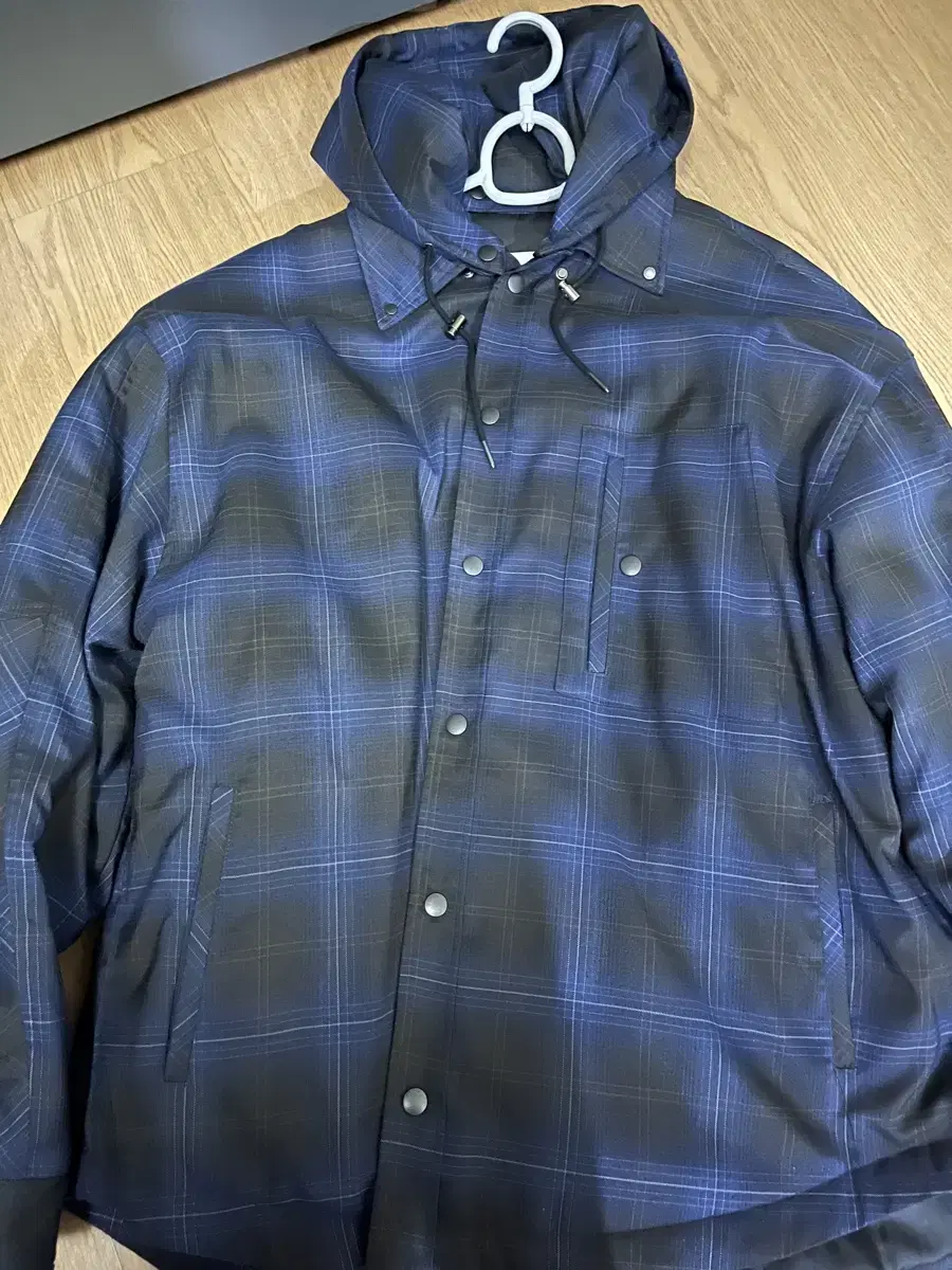 Alene Padded check shirt hoodie 2 sizes