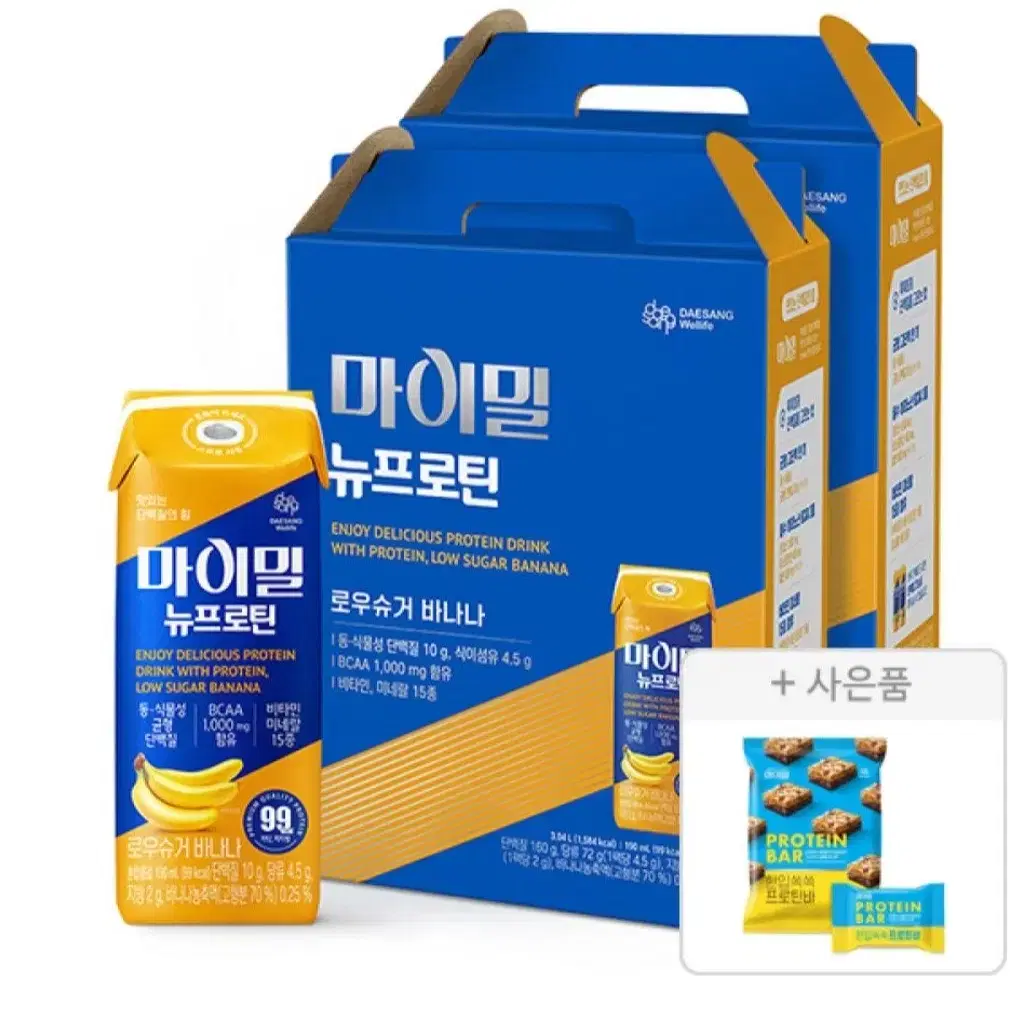 마이밀뉴프로틴로우슈거바나나190MLX32팩+증정프로틴바 헬스