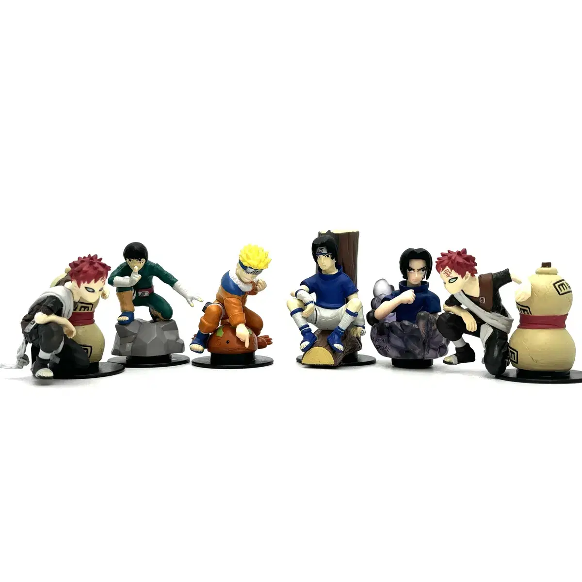 5 Naruto Figure Stamps (Gaara Rocky Naruto Sasuke)