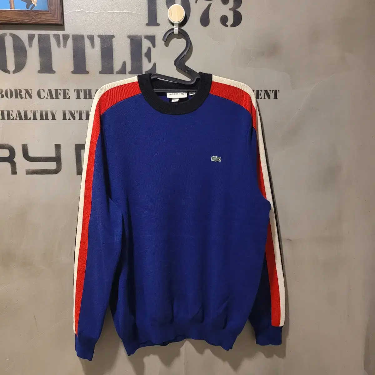 Lacoste Tricolor Wool Knit L