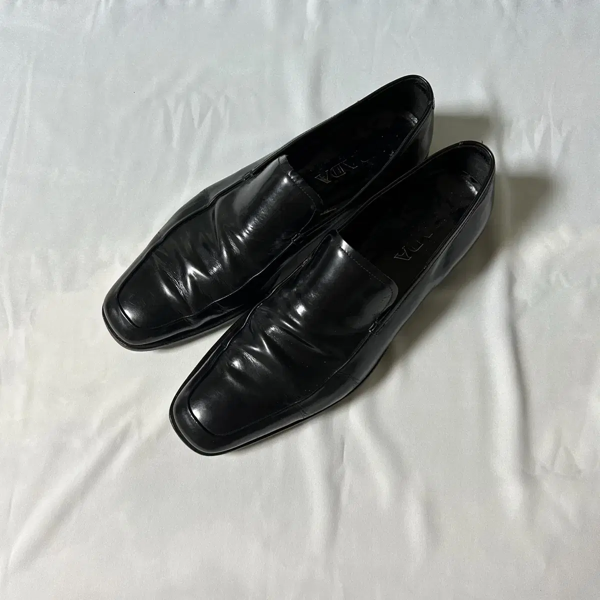 Prada square toe loafers shoes