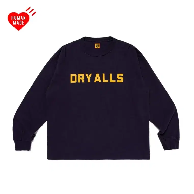 휴먼메이드 롱슬리브 DRY ALL 그래픽 긴팔 티셔츠 네이비 HM28CS