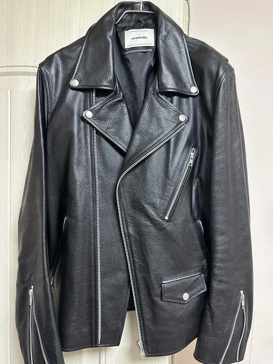 VivaStudio cowhide leather jacket for sale