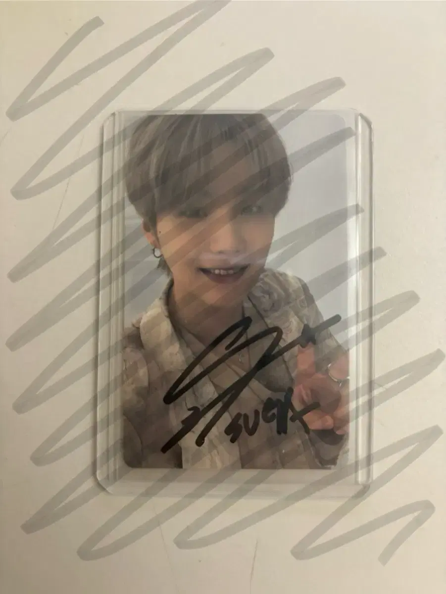 Suga Autographed Sign Poca