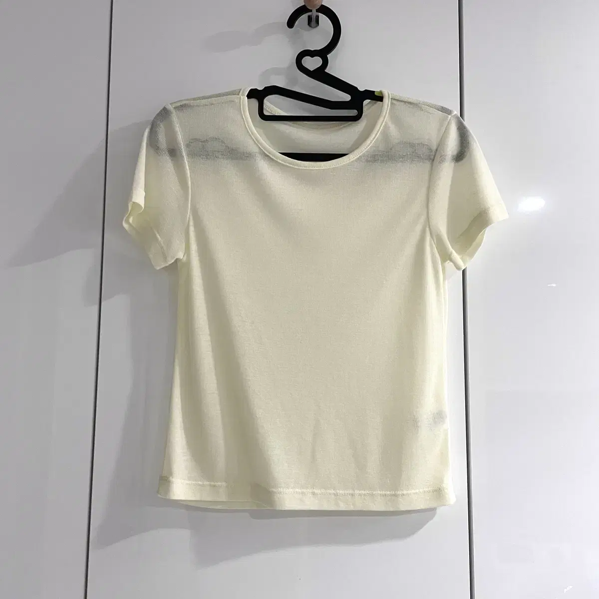 라티젠  L4 ribbon layerd t-shirt ivory