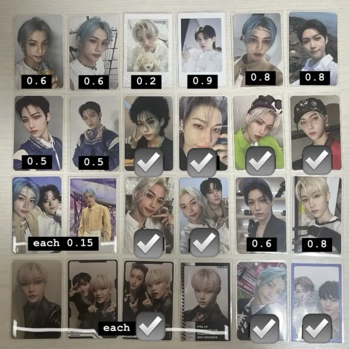 Skz felix lee youngbok Alpo photocard sells