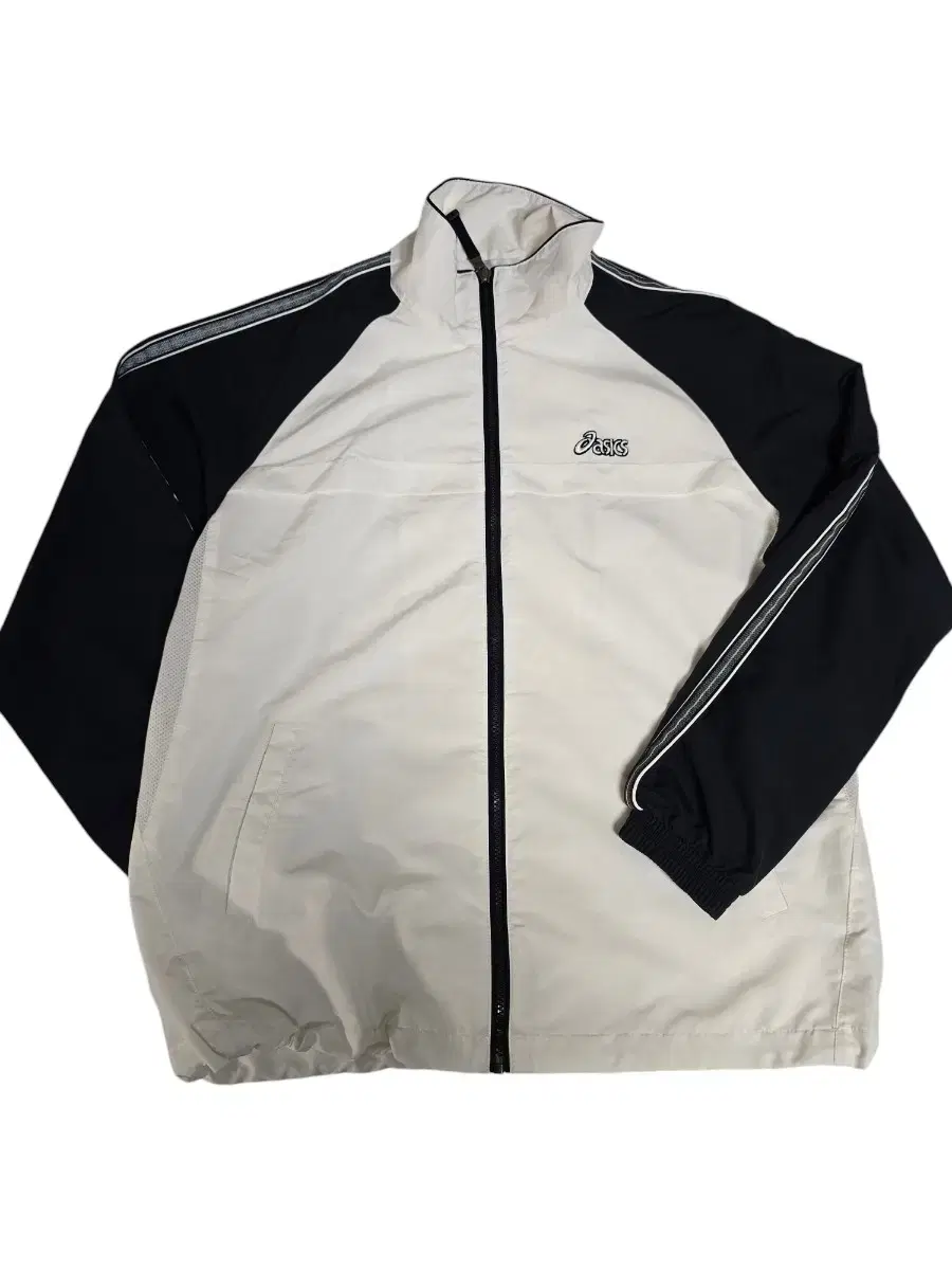 Asics Old School Windbreaker 100 White Navy