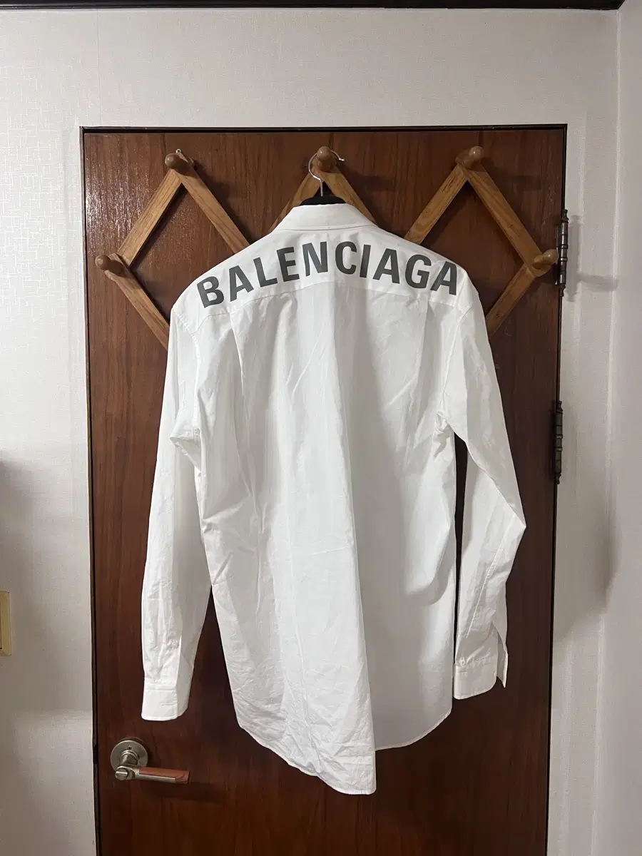 Balenciaga Back Logo White Shirt