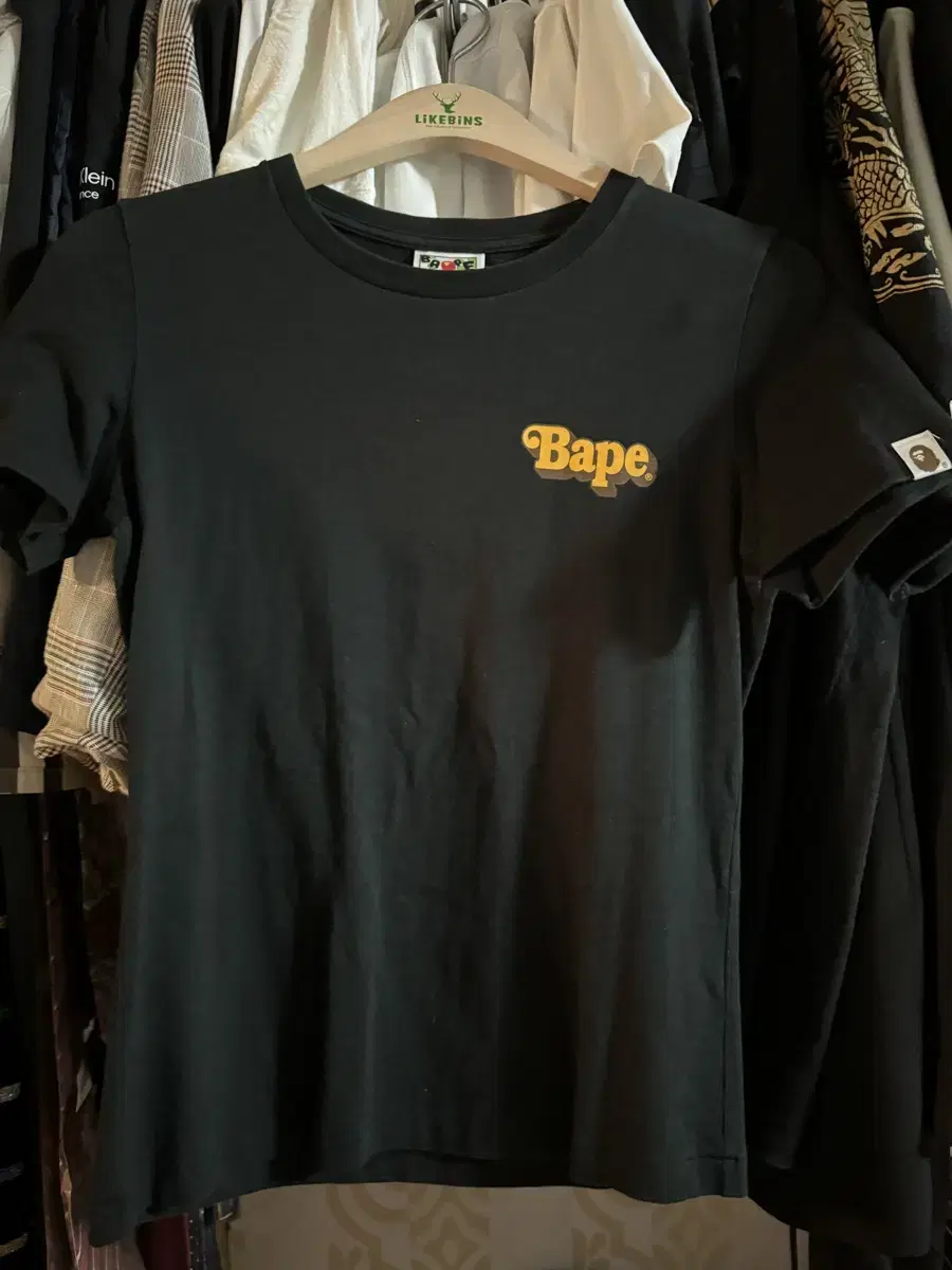 [ Bape ] 베이프 마일로 블랙 반팔탑