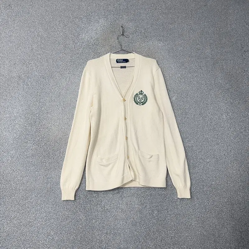 Polo Wimbledon Embroidered Knit Cardigan M