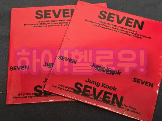 정국 SEVEN 싱글 CD