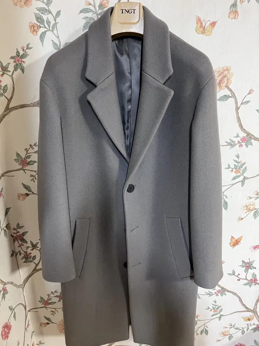 TNGT Gray Semi Overcoat Single Coat 95