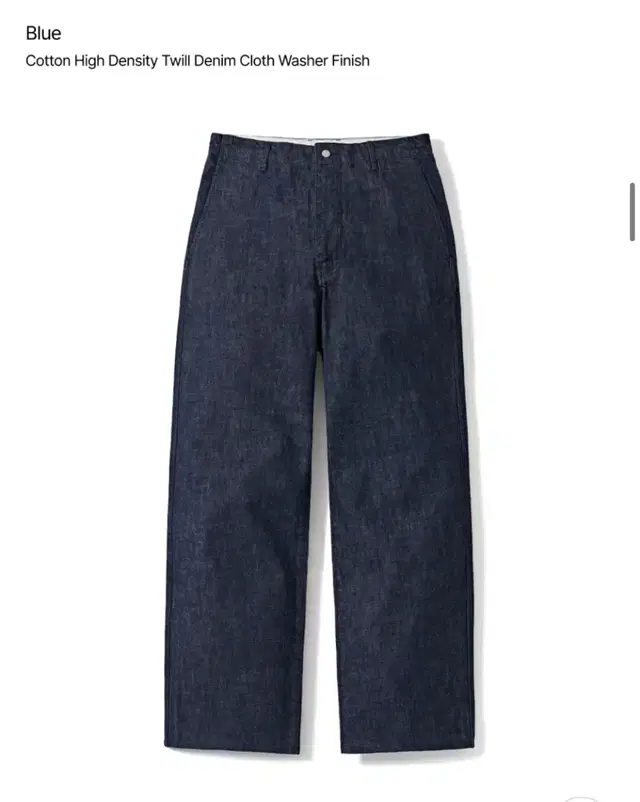 포터리 one washed wide denim blue (4size)