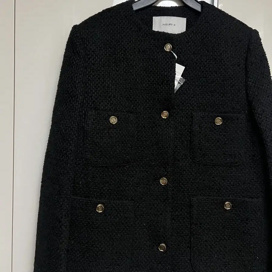 새상품 닐바이피 tweed crop jacket 트위드 자켓