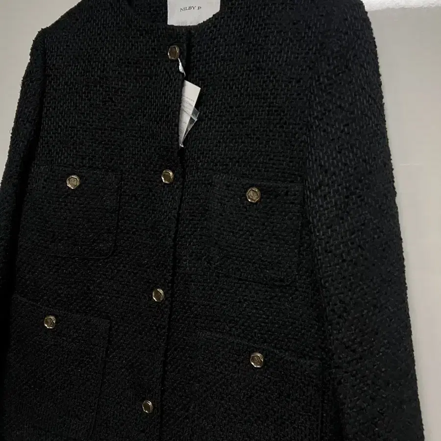 새상품 닐바이피 tweed crop jacket 트위드 자켓