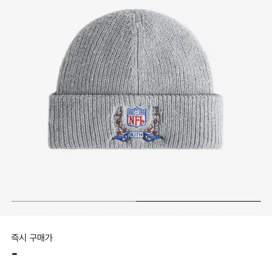 Kith NFL 자이언츠 비니 라이트 헤더그레이