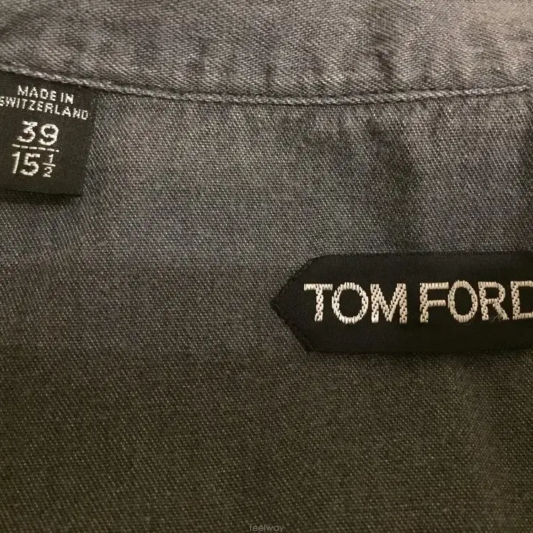 TOM FORD 톰 포드 웨스턴 셔츠(데님-코튼)39-15 1/2 사이즈