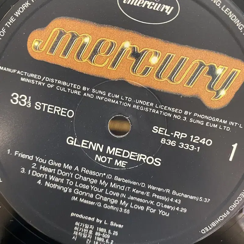 GLENN MEDEIROS LP / AA4703