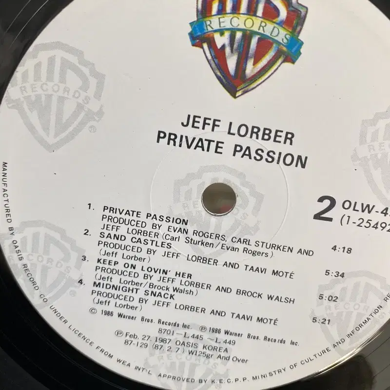 JEFF LORBER LP / AA4717