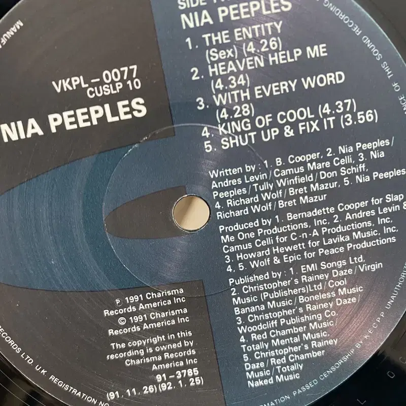 NIA PEEPLES LP / AA4752