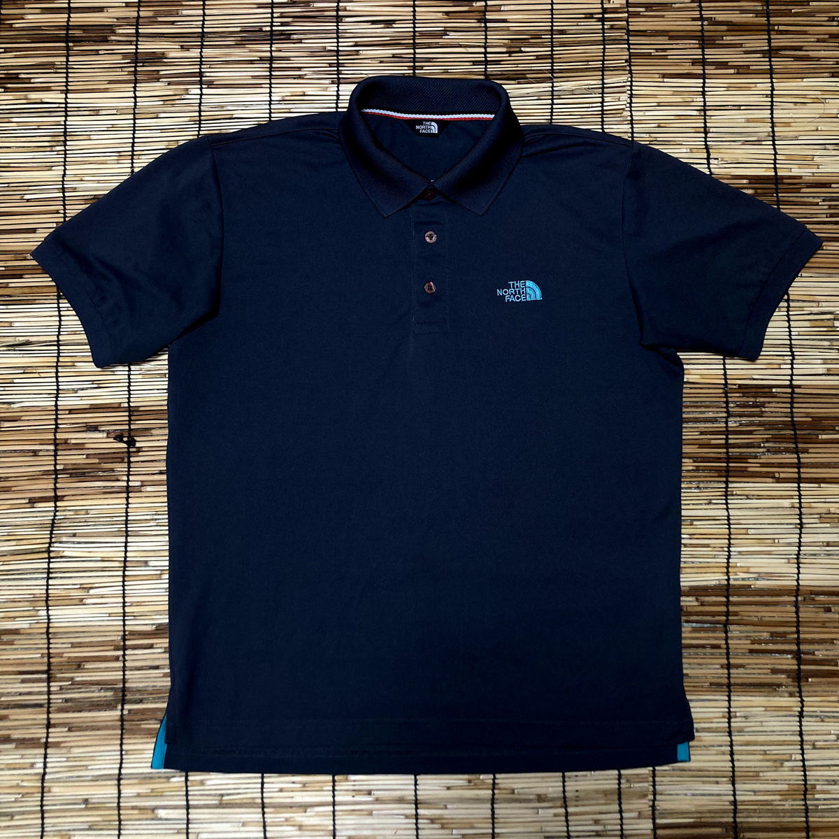 The North Face Black Mint Logo Short Sleeve PKTee L