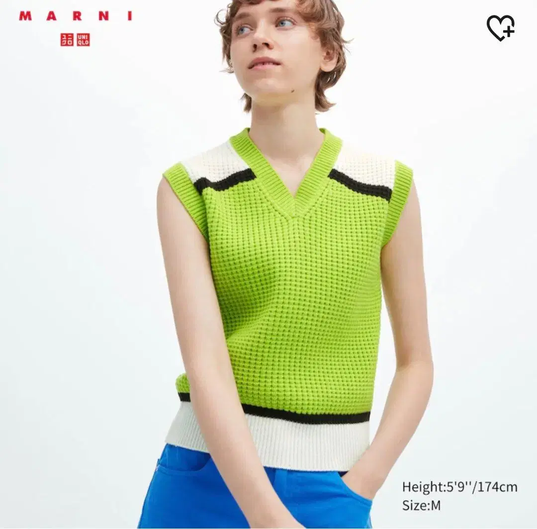 22FW UNIQLO x MARNI 팝콘니트 V넥 베스트