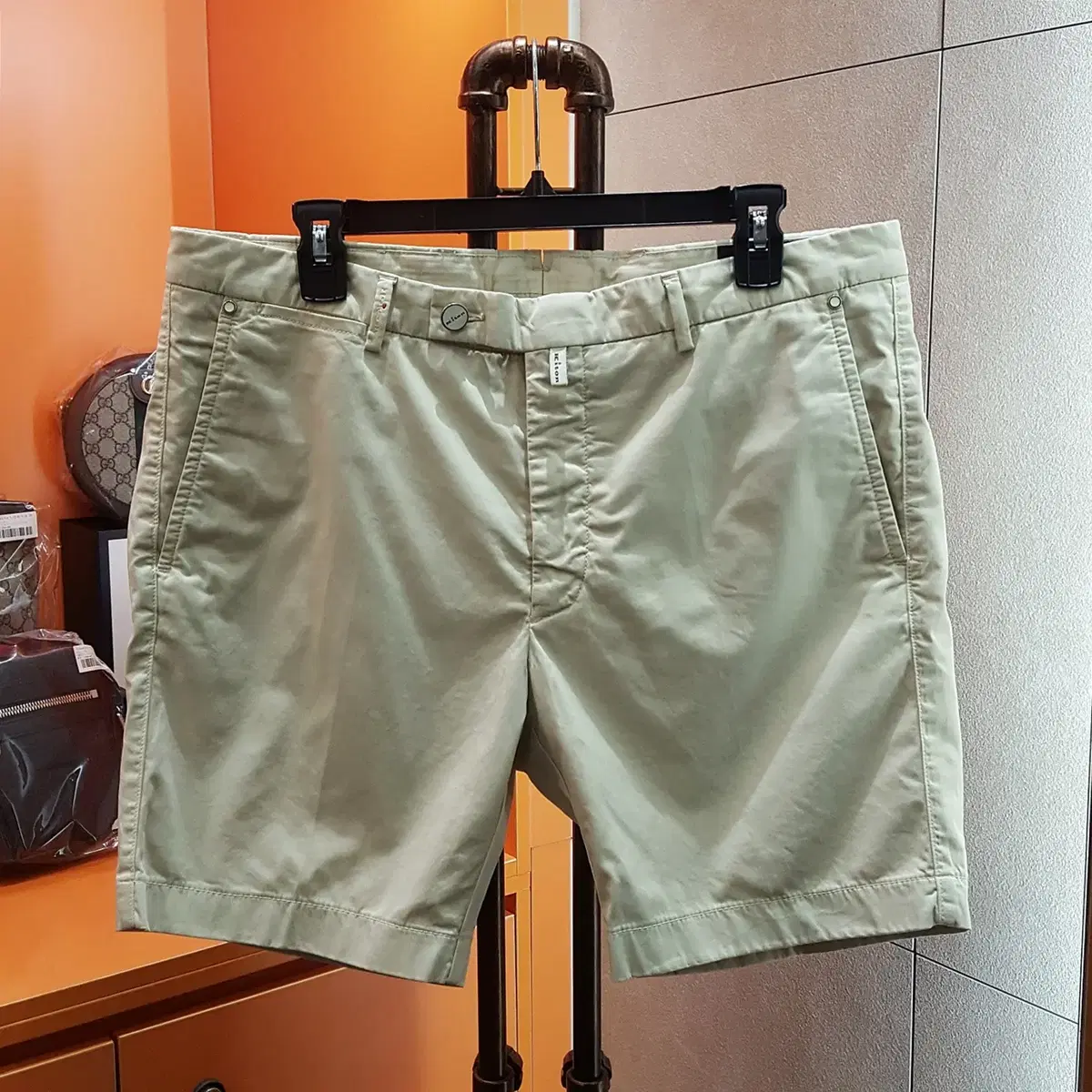 [New] Keaton Cotton Ella Vahn Shorts Beige 35