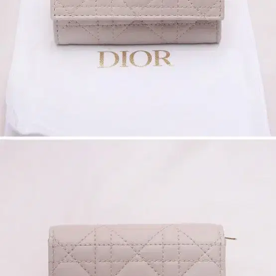 새상품) 디올 (Dior) 졸리 글라이신 컴팩트 지갑 (파우더 베이지)