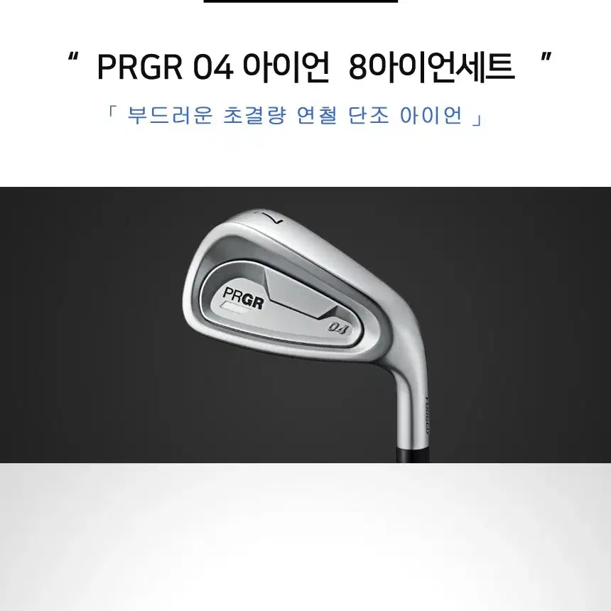 정품 PRGR 프로기아 04아이언 8아이언세트 NS.750 NEO R