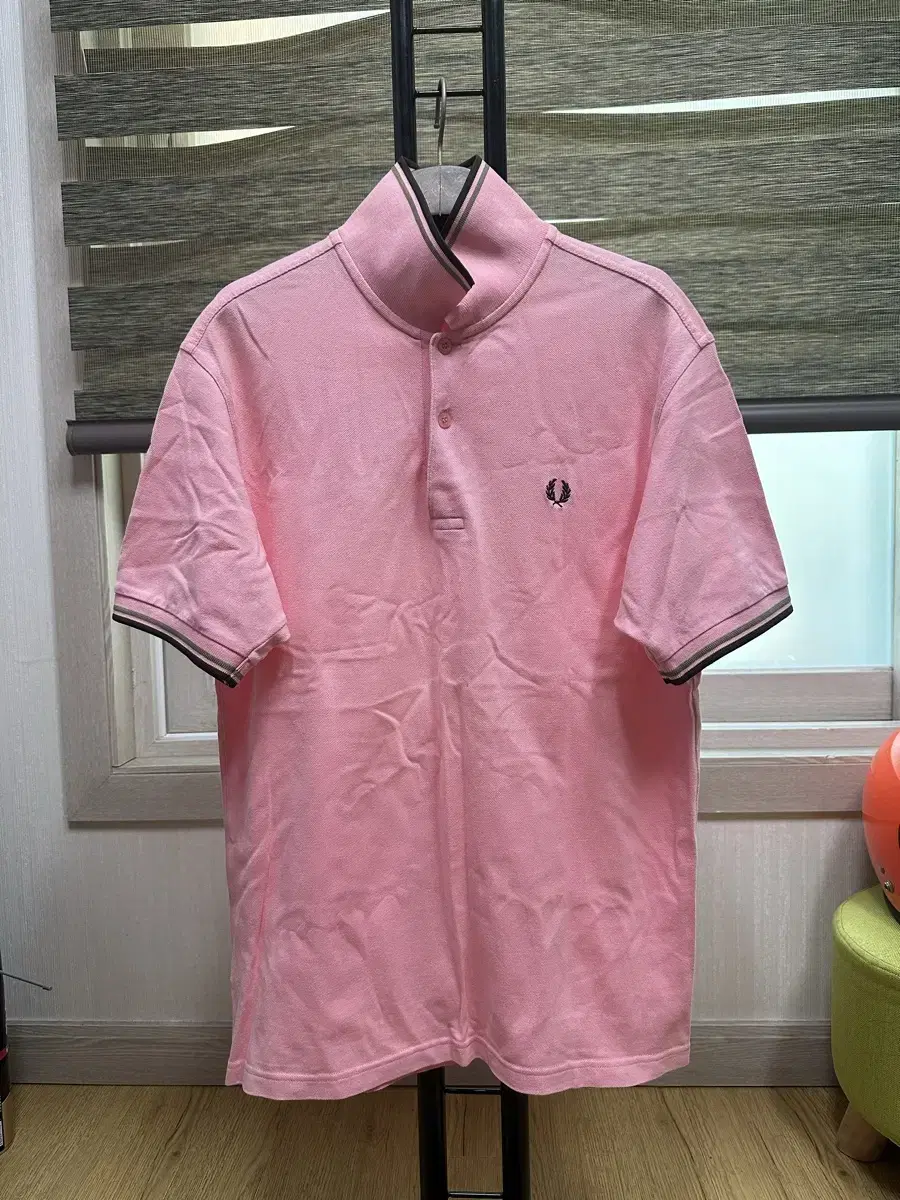 [M]916.Fred Perry pk T-shirt (Pink)