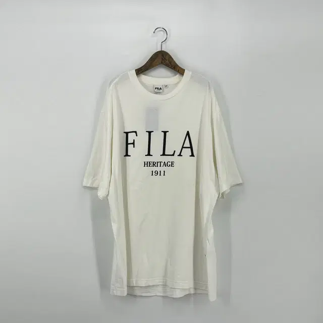 휠라 프린팅 반팔 티셔츠 (2XL size / IVORY)