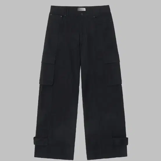 [S]메종미네드 HEM BUTTON UTILITY CARGO PANTS