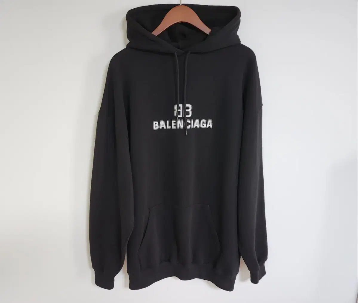 XS Balenciaga Black Pixel Hoodie 578135 TKVI8 1070