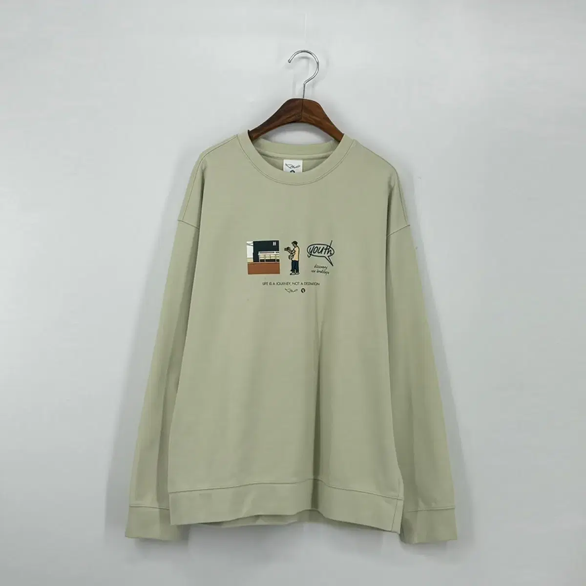 마인드브릿지 맨투맨 티셔츠 (110 size / KHAKI)