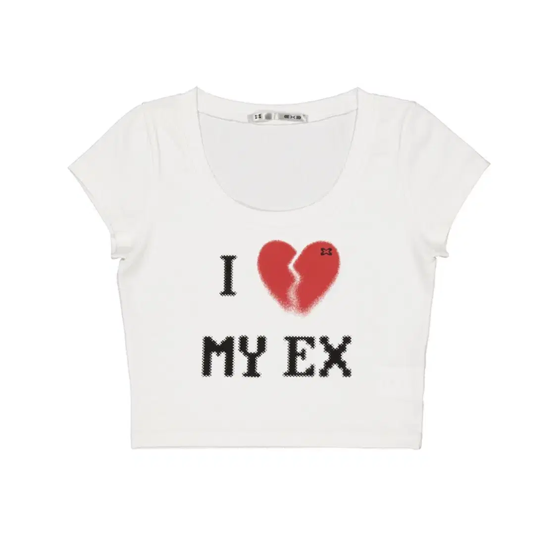 셋업이엑스이) HATE MY EX TOP / WHITE