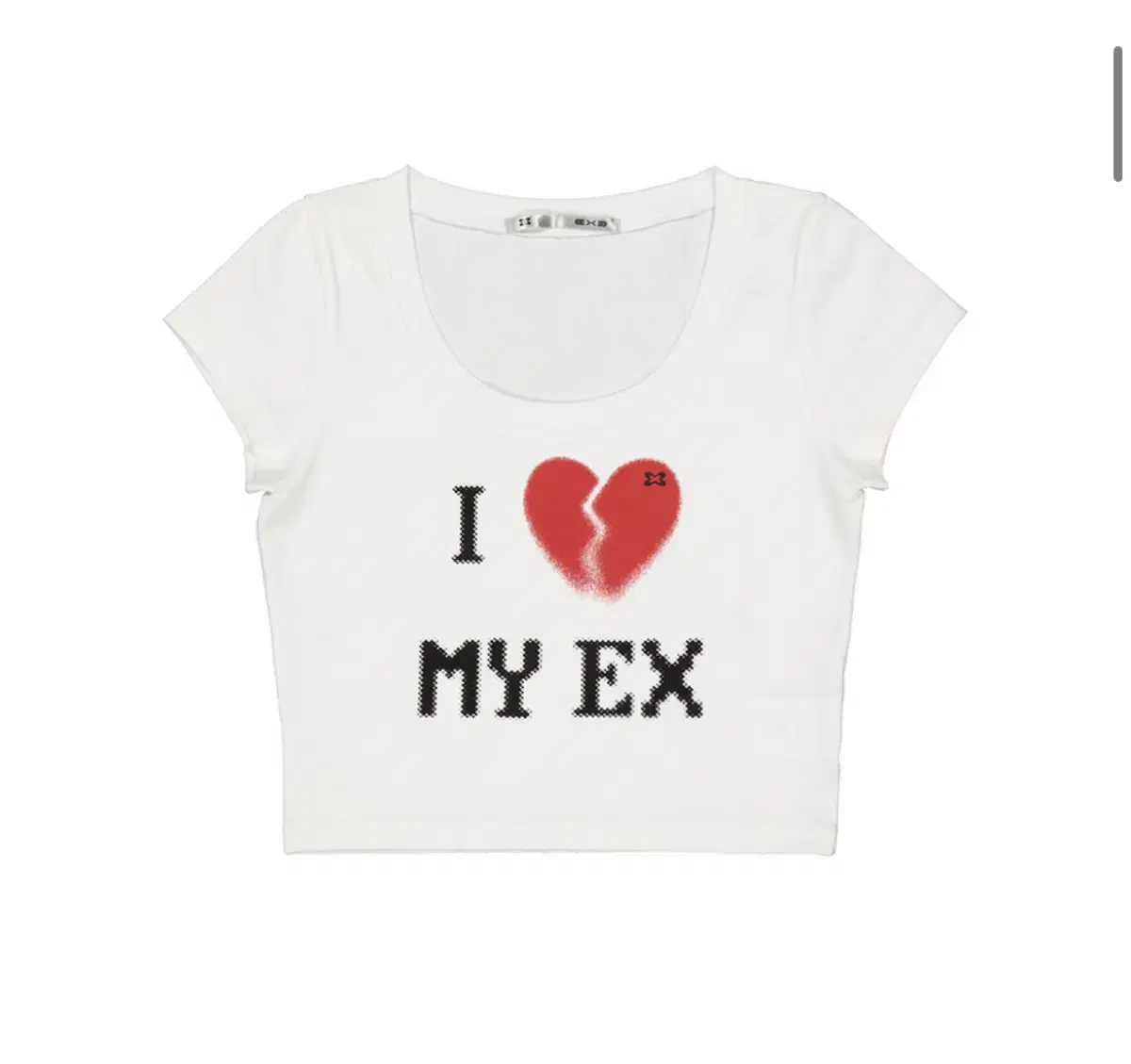 셋업이엑스이) HATE MY EX TOP / WHITE