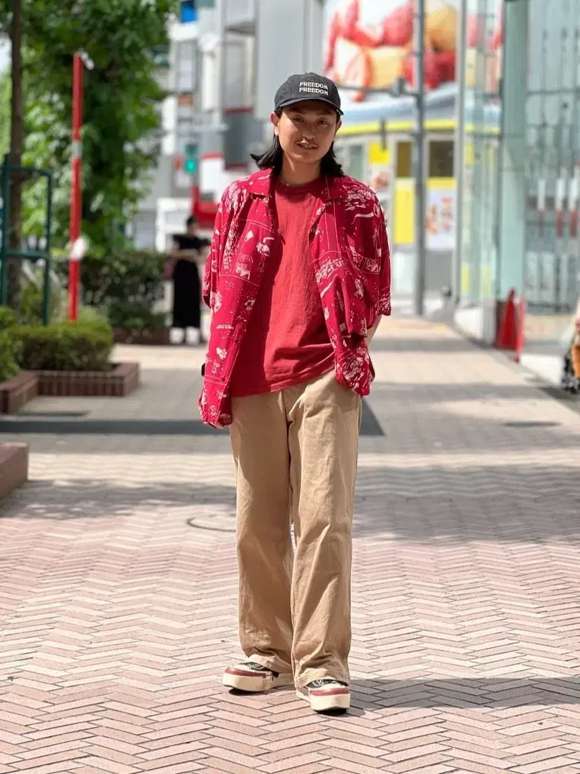 [M]Porter Classic Aloha Shirt Red