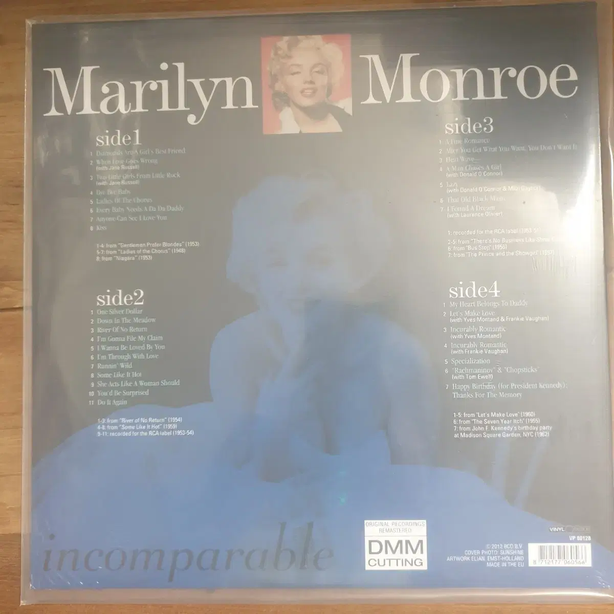 마릴린 먼로 Incomparable 2lp 미개봉