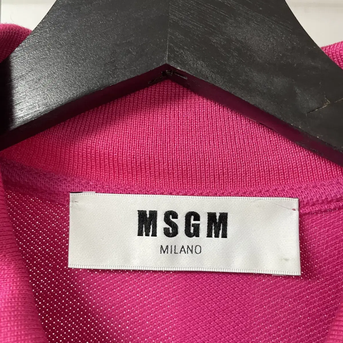 MSGM PK 반팔 카라티 핑크 50