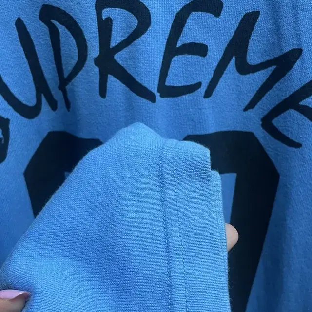 Supreme 99 풋볼탑 Blue L Size