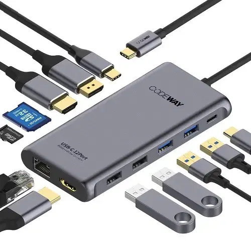 코드웨이 12in1 usb-c 멀티허브 (노트북 동시 충전가능)