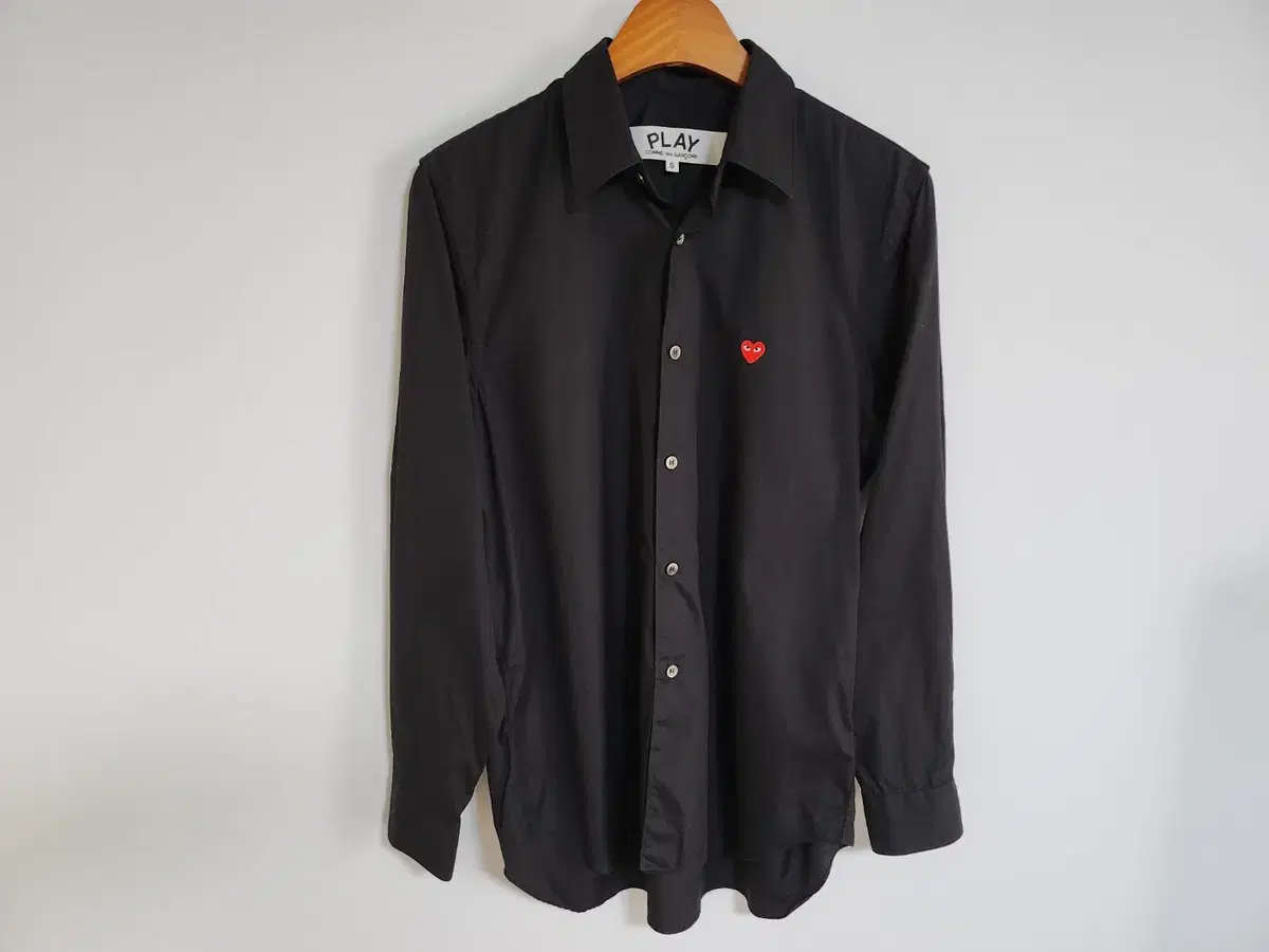 S Comme des Garçons Song Black Red Mini Waffen Men's Shirt AZ-B012