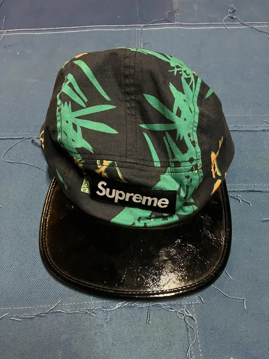 Supreme Bamboo Pattern Campcap OS