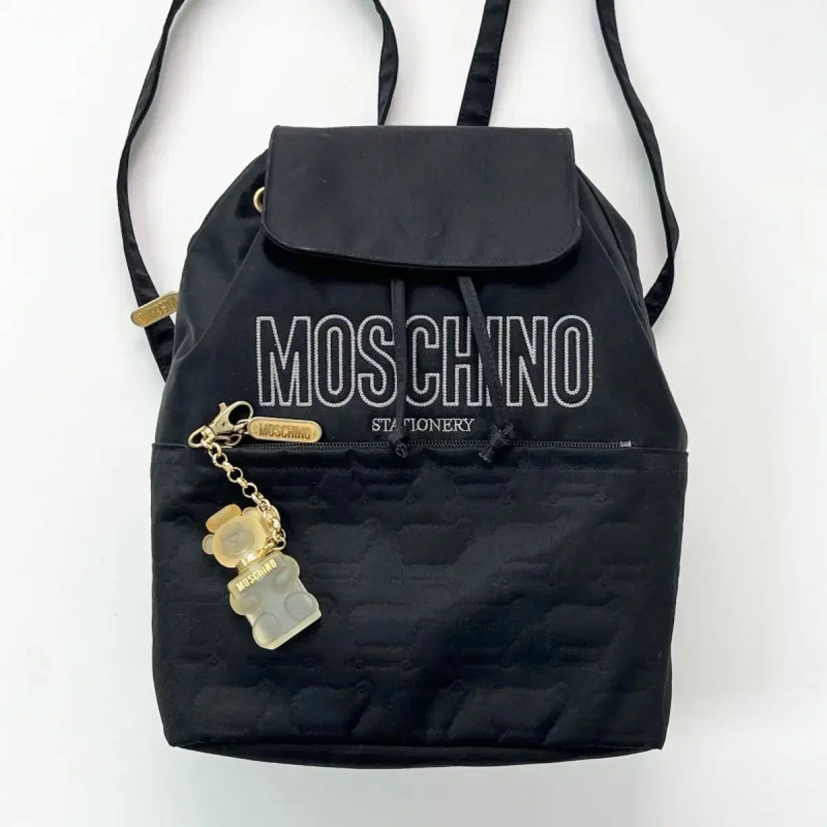 moschino / 모스키노 블랙 패브릭 백팩