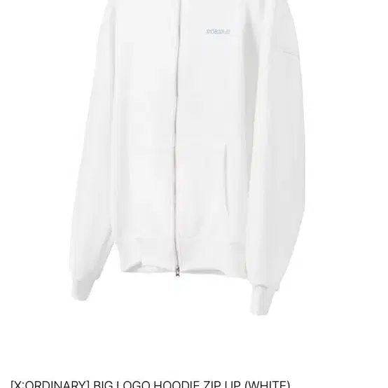 엑스오디너리 BIG LOGO HOODIE ZIP UP 후드집업 화이트