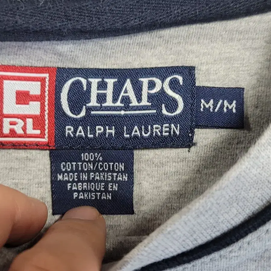 CHAPS RALPH LAUREN 챕스랄프로렌 그레이 맨투맨