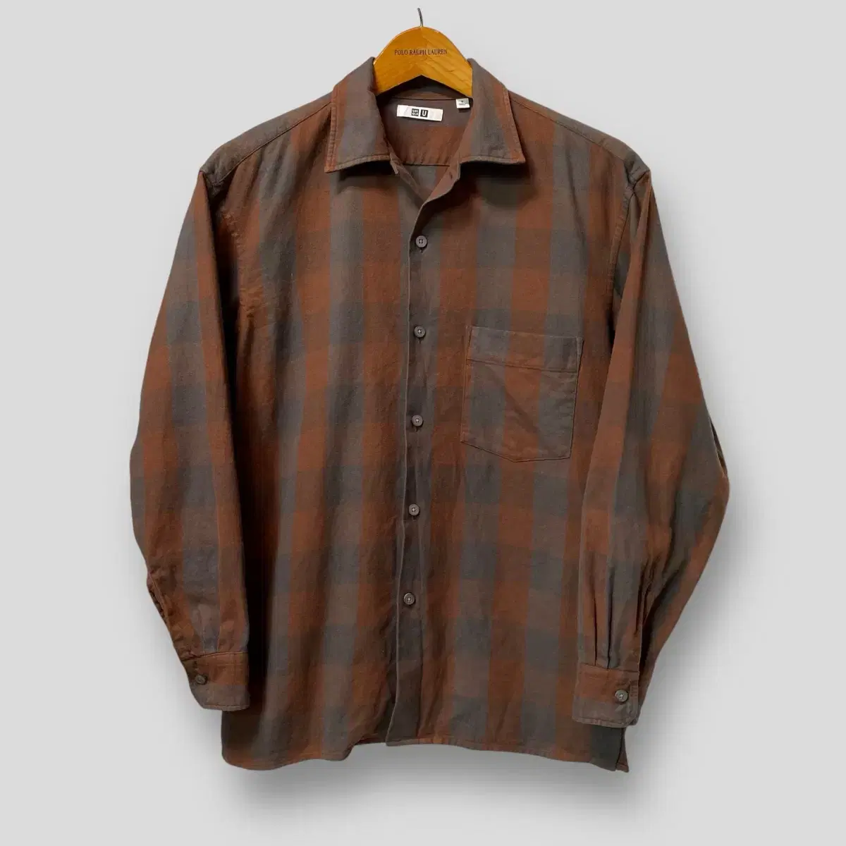 (S)UNIQLO U Wide-fit Flannel Check Shirt