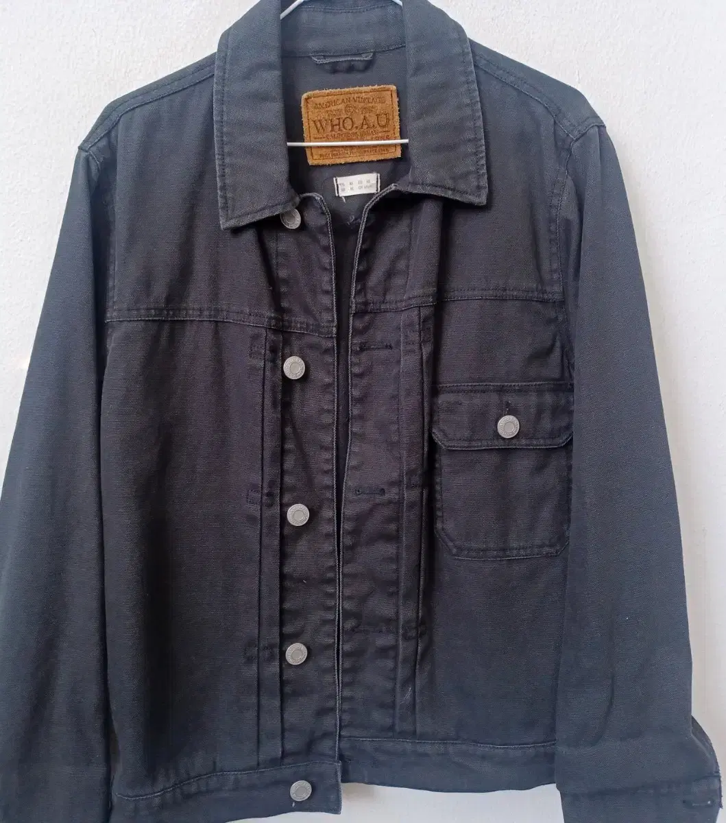 Huay U Vintage Denim Black Jeans Jacket Shirt(M95)