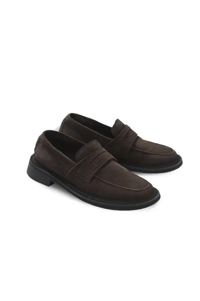 [STU로퍼]Suede Penny Loafers Brown(41사이즈)