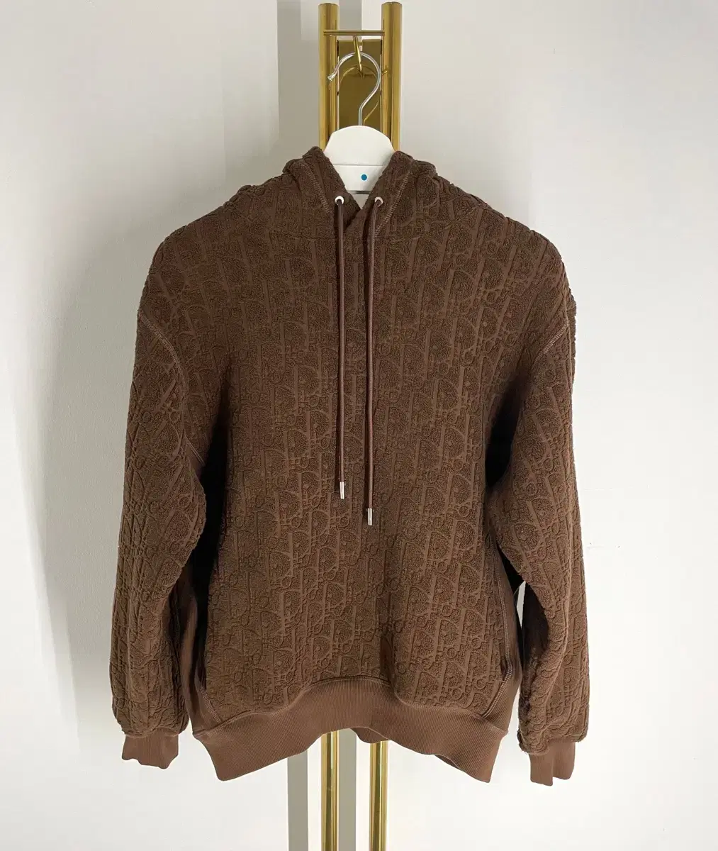 [M] Dior Oblique Terry Hoodie Brown